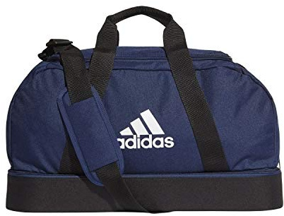 adidas Unisex Tiro Primegreen Bottom Compartment Duffel Bag, Team Navy / Black / White, S