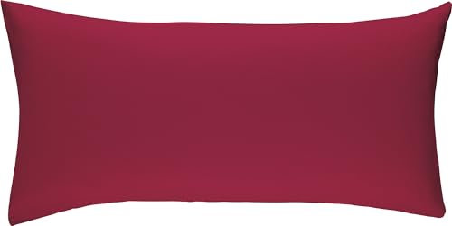 Erwin Müller Kissenbezug Traunstein Single-Jersey weinrot Größe 40x80 cm