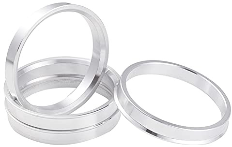 Centradores De Llantas,Anillos De Centrado Anillos del Centro de la aleación de aleación de Aluminio de 4pcs 67,1mm OD a 54.1 56.1 56.6 57.1 58.1 60.1 63.4 64.1 65.1 66.1 66.6mm ID(67.1-66.1mm)