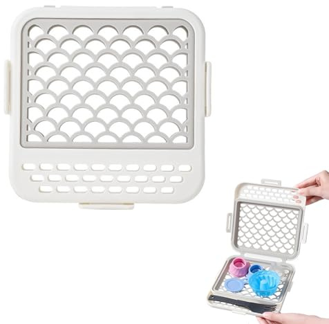 Cesta Cubiertos Lavavajillas,Cesta Lavavajillas Universal Tapa con Cierre a Presión, Almacenamiento Independiente,Tamaño compacto,Adecuado para Objetos Pequeños como Cucharas y Tenedores