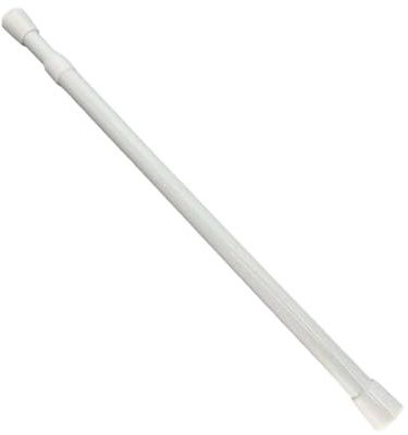 Asta telescopica per tende estensibile senza foratura bianca regolabile per armadio da cucina, bagno, finestra (40 cm-70 cm)