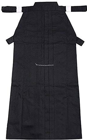 ZooBoo Herren Kendo Aikido Hapkido Kampfsportbekleidung Hakama (XXL/185, schwarz)