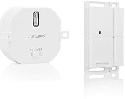 Smartwares Funk Abluftsteuerung für Dunstabzugshauben: Funk-Einbauschalter + Fenster Magnetkontakt