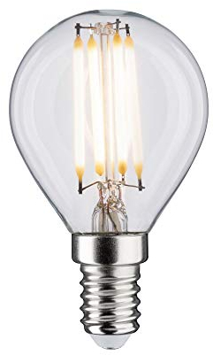 Paulmann 28630 lámpara LED filamento gota 5 vatios clásico bombilla clara 2700 K blanco cálido E14