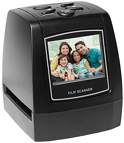 GKYI Mini bärbar negativ filmskanner 35/135 mm bild konverterare foto digital bildvisare med 2,35 tums LCD-skärm