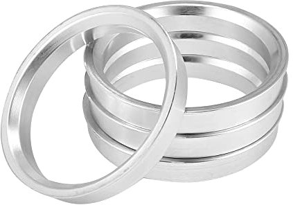 X AUTOHAUX 4pcs Bague de Centrage Jante 66,1mm à 57,1mm Aluminium Alliage Voiture Moyeu Centré Anneaux