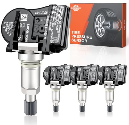 GEAREVER Sensore di pressione pneumatici, sistema di controllo della pressione degli pneumatici, sensore TPMS RDKS per BMW Serie 1, serie 2, 3, 4, F20, F21, F22, F23, F87, F45, F30, F31, TPMS Sensor