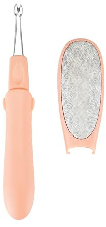 2 in 1 Hornhautentferner, Hornhautfeile, verwendet, um hornhaut entfernen fuß, doppelseitige tote Haut aus Edelstahl reibt tote Haut Gabel für Fußpflege