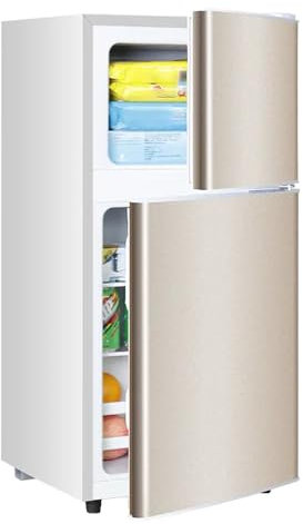 Refrigerador independiente con congelador superior de 30, refrigerador de tamaño completo con congelador, refrigerador de garaje, profundidad estándar, acero inoxidable, funciones de congelación y re