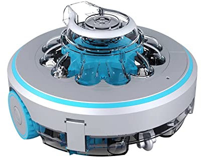 LYFDPN Limpiador robótico automático para Piscinas, Aspirador inalámbrico Inteligente para Piscinas, Limpiador robótico Recargable para Piscinas
