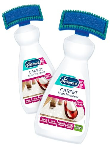 Dr. Beckmann Carpet Stain Remover, Works in 3 mins, Pack of 2 x 650 ml