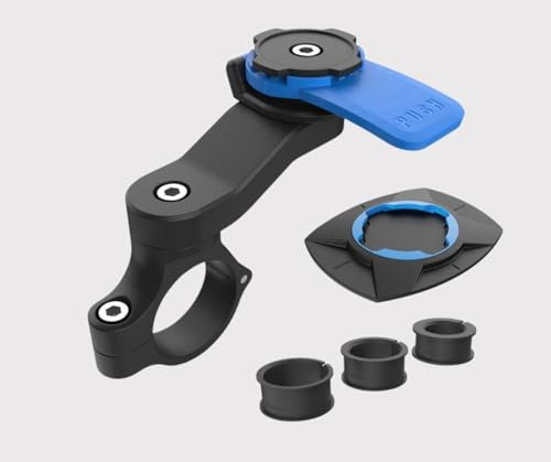 Laven & Ivory Bike Phone Holder for Smartphones (4.7-7.4) | 360° Rotating Motorcycle Phone Mount | Secure Handlebar Phone Holder for iPhone, Samsung, Cycling, Motorbikes & Scooters (Blue)