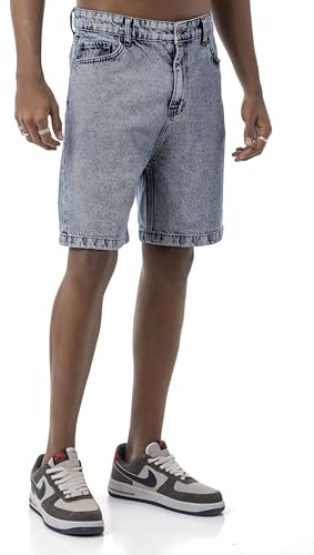 Redbridge Jeans Shorts – Pantaloncini in denim dal taglio dritto in look vintage – Bermuda a 5 tasche in cotone per l'estate e il tempo libero, Blu, 40