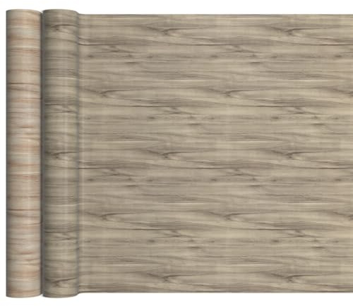 PVC Bodenbelag Meterware Vinylboden Vinyl Bodenbelag Fußbodenbelag 140cm Breite Holzoptik Holz Grau 260 x 140 cm