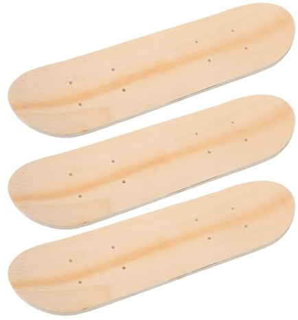 Planche de Skateboard à Peindre Double Tail Bois 7 Couches 3 Pièces
