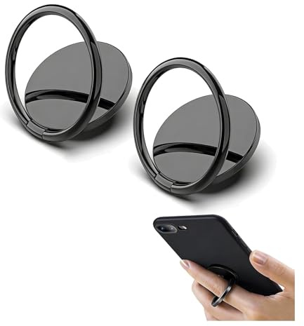 Anillo De Soporte Universal para Teléfonos Móviles con Rotación 360° Y Adhesivo 3M - Compatible con iPhone, Samsung, Huawei Y Otros, Diseño Duradero En Aleación De Zinc