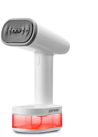 Zephir, Ferro da Stiro Verticale PRO a Carica Continua, Potenza 1600W, Stira ed Igienizza, Serbatoio 260ml, Riscaldamento Rapido, Autopulente, Autospegnimento, Antigoccia