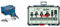 Bosch Professional GOF 1250 CE - Fresadora de superficie (10000 – 24000 rpm, 6/8 mm, en L-BOXX) + Set de Brocas Fresadoras para Recortes y Bordes de 6 Piezas (madera, vástago de Ø 8 mm, Accesorios)