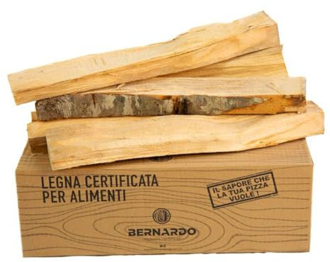 Legna da ardere certificata in Quercia per caminetti e forni a legna in scatolo di cartone - 1 Scatolo - Circa 9 Kg netti