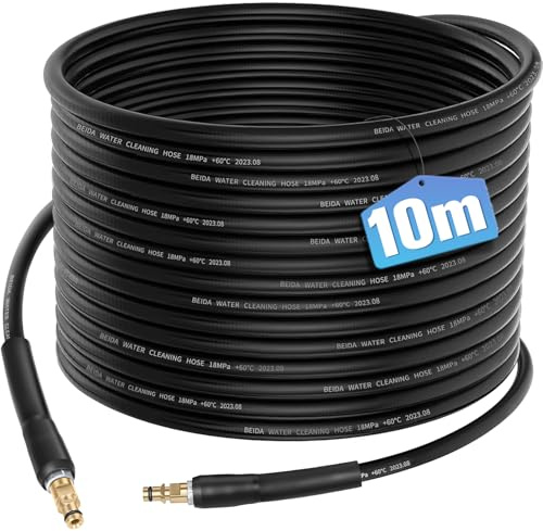 RUKHOOL 10M Hochdruckschlauch Schlauch für Kärcher K2 K3 K4 K5 K7 K6 Hochdruckreiniger Zubehör Verlängerung Ersatzschlauch für Kärcher Verlängerungsschlauch Druckschlauch Hochdruckkabel Ersatzteile