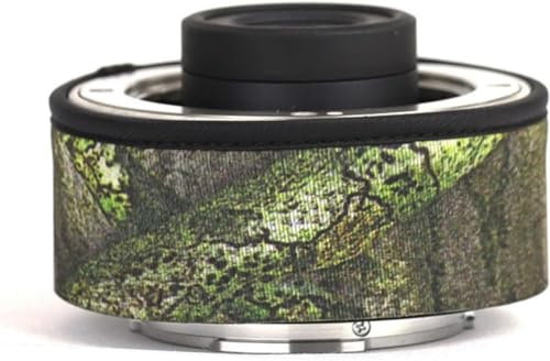 CHASING BIRDS Camouflage Waterproof Lens Coat for SONY Teleconverter 1.4X 2.0X Rainproof Lens Protective Cover (Green Leaf Camouflage, 2.0X (SEL20TC))