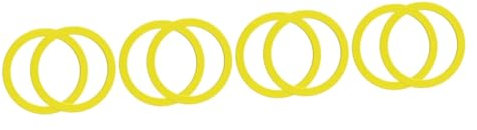 Gadpiparty 4 Sätze Dichtung Für Spülkasten Wc Versiegelung Spülkasten Reparaturset Wc Siegel Deckel Toilettenventil-ersatzkit Wc Dichtring Toiletten Ersatzteile Kieselgel Yellow 2 Stück * 4