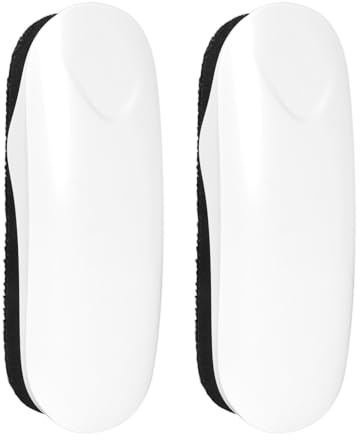 DumanAsen Whiteboard Eraser, Magnetic White Board Eraser, Whiteboard Rubber Dry Wipe for Board, Magnetic Board Eraser, 2-Pack (White)