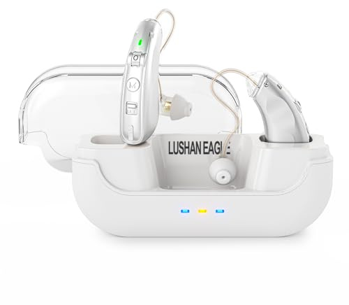 LUSHAN EAGLE Amplificador de auriculares, amplificadores, parlantes, amplificación de sonido. Puede ayudar a las personas mayores a escuchar sonidos(plata) (plata)