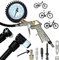 F26 Kompressor Druckluft Fahrrad Reifenfüller Manometer mit Klick Ventil SKS Clik Valve Anschluss Kopf kompatinbel mit SCV Schwalbe Ventile I AV Auto I SV Französisch I DV Dunlop I UST