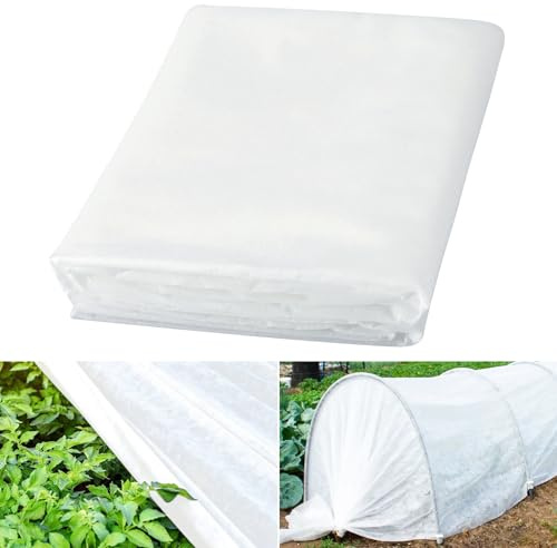 KINGLAKE 1.6X10m Voile Hivernage Exterieur - 30g/m² Épaissi d'hivernage, Toile Hivernage Plante Protection Contre Le Gel, Protection Hivernale pour Plantes Olivier Citronnier