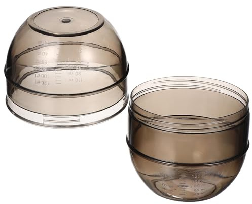 HAMPPLIES Bol Shaker Pour Teinture Capillaire Plastique Robuste Avec Double Échelle Antidérapante Pour Salon Et Usage Professionnel