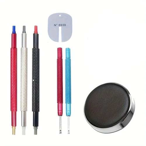 LOCKLGFMCZ 7 piezas de prensador agujas for reloj, extractor, herramienta reparación relojes, kit accesorios for relojero Herramientas para la reparación de relojes