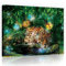 Forwall - Leinwand Bilder - Jaguar Dschungel Tiere Modern - 100x75 cm Leinwandbilder - Bild auf leinwand - Wandbild XXL groß Wandbilder für Wohnzimmer Schlafzimmer Wohnzimmerbilder Modern kunstdruck