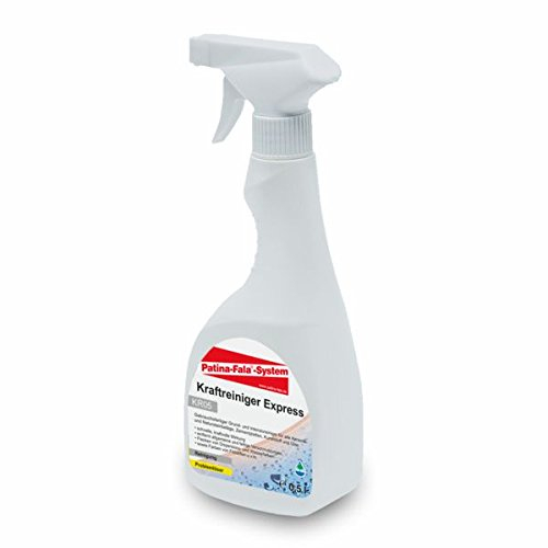 Patina-Fala® Kraftreiniger Express 500 ml – Nikotinreiniger & Intensivreiniger gegen Nikotin, Öl & Fett – Für Keramik, Glas & Metall – Für Haus & Profi – Alkalischer Kraftreiniger - Made in Germany