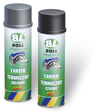 Boll 001018 - Pintura térmica para Tubos de Escape (500 ml, Resistente al Calor 650º), Color Plateado