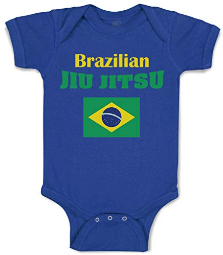 Cute Rascals Baby Bodysuit Brazilian Jiu Jitsu Martial Arts Boy & Girl Baby Clothes Funny Cotton Royal Blue Design Only 6 Months