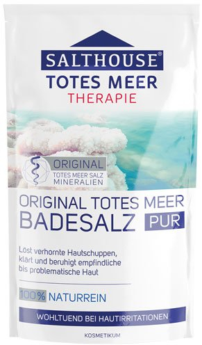 Salthouse Totes Meer Therapie Badesalz Pur - 8x 500 g