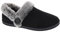 Skechers Damen Cozy Campfire Fresh Toast Hausschuh, Black Microfiber/Faux Fur, 36 EU