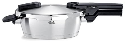 Fissler Vitaquick Premium/Schnellbratpfanne (2,5 L, Ø 22 cm) Edelstahl-Schnellkochtopf, 2-Garstufen, Made in Germany - Induktion