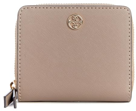 Nine West Damen-Geldbörse, reflektierend, 9 kleine Designer-Geldbörse mit umlaufendem Reißverschluss, Mikro-Kieselstein-Material mit Marken-Details. Innenliegende Einschuborganisation und Außentasche