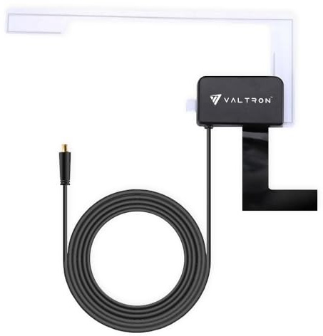 VALTRON DAB antenn med MCX-port, skivantenn extern högvinnad, Digtial DAB bilradio-antenn med 3 m kabel, DAB-antennglasmontering för blåpunkt, pioneer, Kenwood, alpin