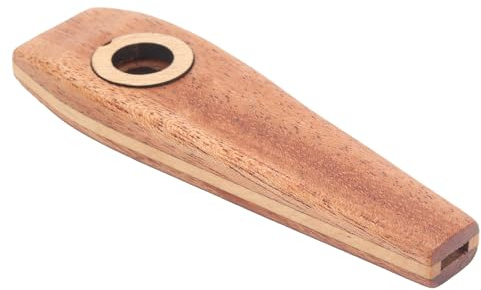 Generic Wood Kazoo Flaute, Hermosa y Abundante Kazoo Portable 4 X 1.2 X 0.4 Pulgadas con un Diseño Humanizado Afuera para un Club Musical