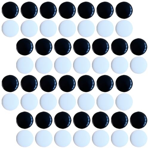 iplusmile Set da 360 Pezzi di Scacchi Go in Pietra Compatta, Perle Piatte Resistenti, per Giochi da Tavolo a Casa e Scuola, Accessori Artigianali per Appassionati di Giochi da Tavolo Go