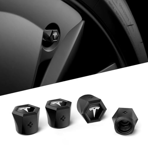 Spigen [Lot de 4] Bouchons de Valve Magnétiques pour Pneus de Voiture