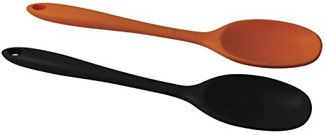 Fackelmann Cucchiaio per Mescolare in silicone antiaderente Temp Max 230°C Disponibile in colore arancione e antracite Lavabile in lavastoviglie Linea Soft Collection