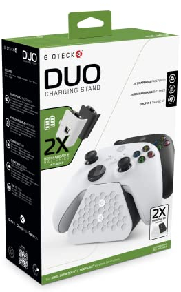 Gioteck Duo Base de Carga para Xbox Series X|S & Xbox One Wireless Controllers