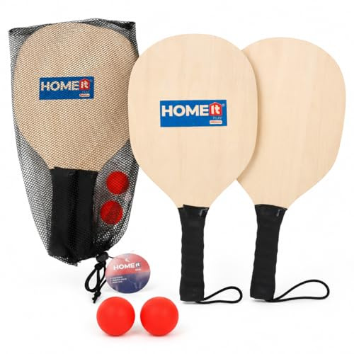 Home It® Beach-tennis-set med 2 klubbor och 2 bollar