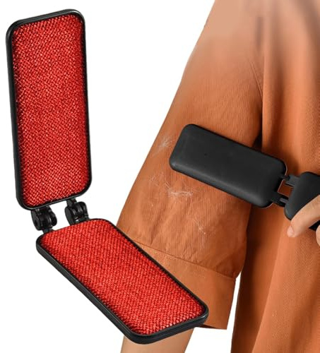 Cepillo Quita Pelusas Viaje - Plegable Reutilizable y Multiusos,Quitapelos para Mascotas Pequeñas,para Hogar Coche Alfombra Muebles Sofá Ropa Suelo