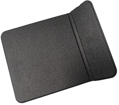 JSGHGDF Pieghevole Radio Ricarica Scrivania Pad 15W Dispositivo Veloce Corrente Diretta Vita consentita Telefoni Smart LED Misura Permanente Impermeabile Viso Pelle PU per Uso Ufficio Mouse pad