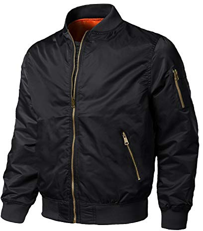 EKLENTSON Men's Long Sleeve Bomber Jacket Thick Winter Thermal,Casual,Coat